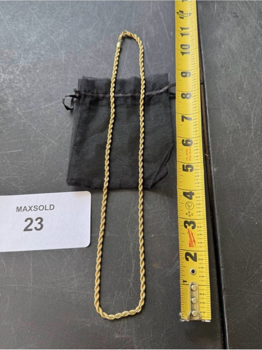14k Gold Rope Chain Necklace tone - Women/mens Accessories NWOT
